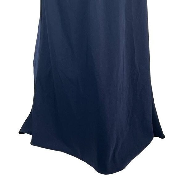 La Femme 24895 Navy Beaded Illusion Long Sleeve Prom Gown NWT Size 6 $420 MSRP - Picture 8 of 16